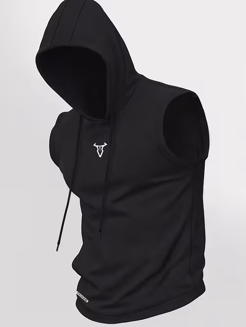 Haut sans manches à capuche