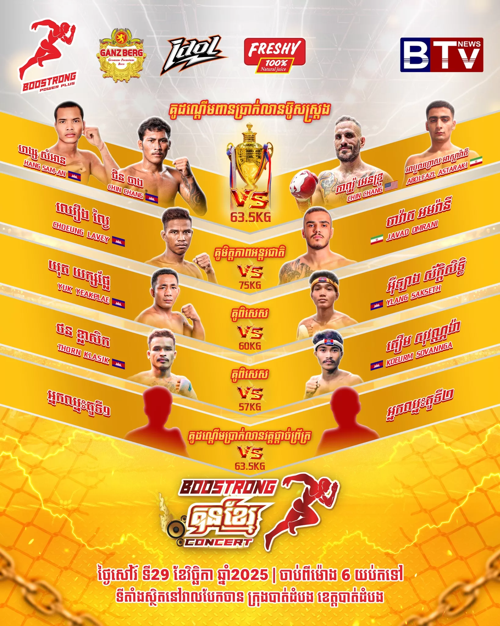 Boostrong International Kun Khmer – Million Dollar Trophy à Battambang 🥊🔥