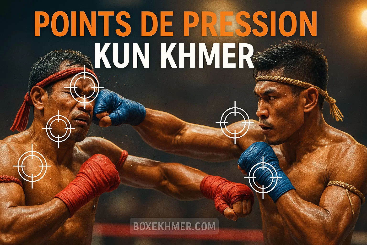 Points de pression autorisés en Kun Khmer zones efficaces & sécurisées KKB