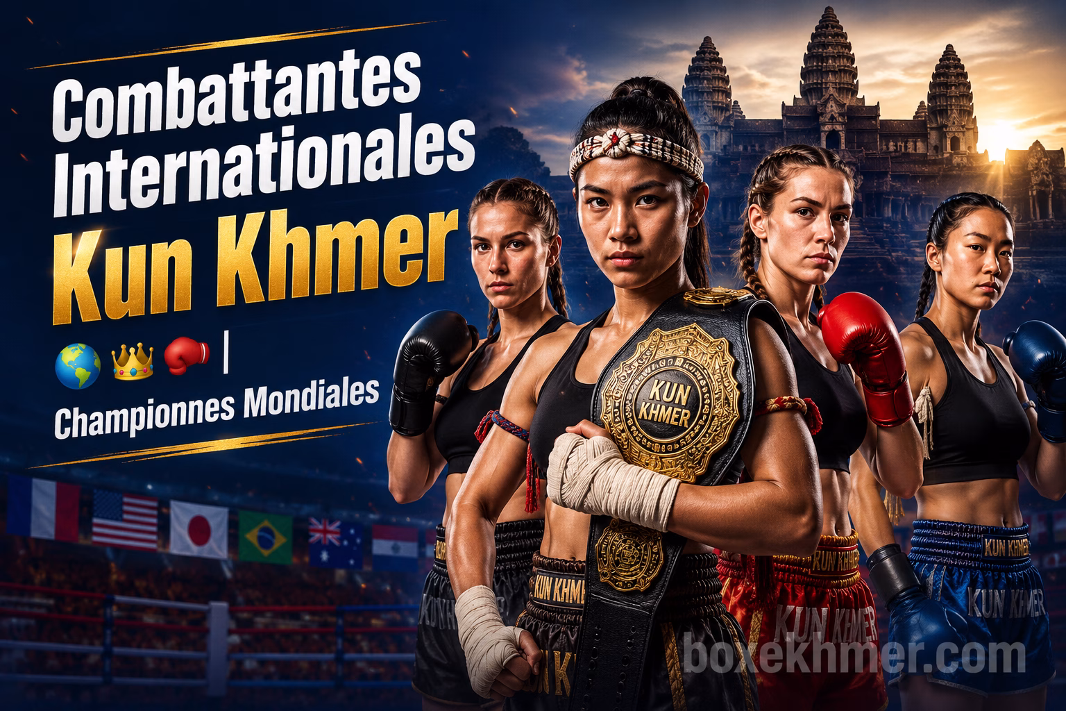 Combattantes Internationales Kun Khmer | International Female Fighters & អ្នកប្រដាល់ស្រីអន្តរជាតិ
